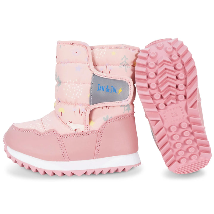 Toasty-Dry Tall Puffy Winter Boots | Pink Forest