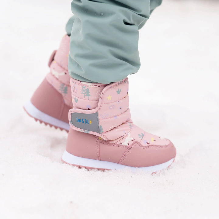 Toasty-Dry Tall Puffy Winter Boots | Pink Forest