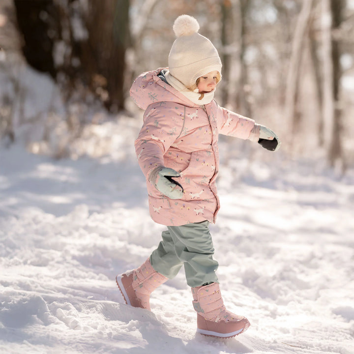 Toasty-Dry Tall Puffy Winter Boots | Pink Forest