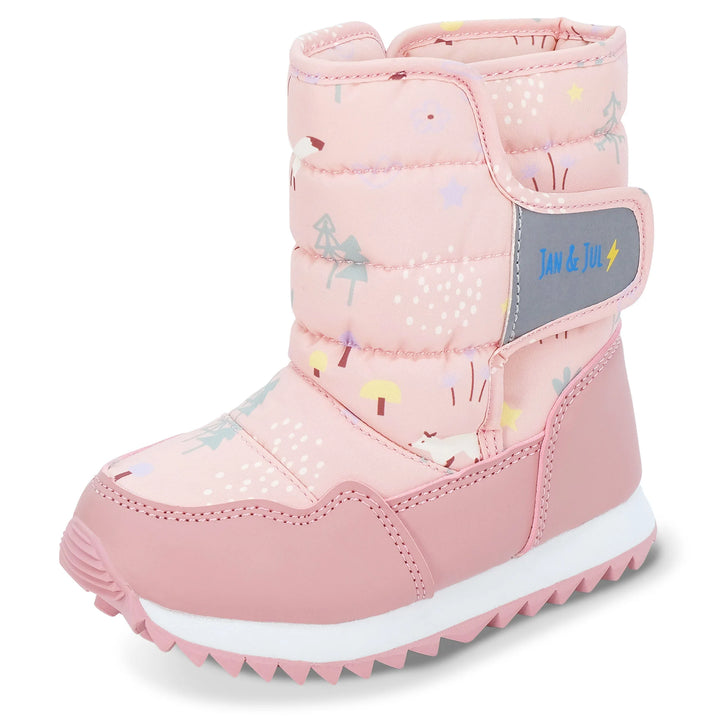 Toasty-Dry Tall Puffy Winter Boots | Pink Forest
