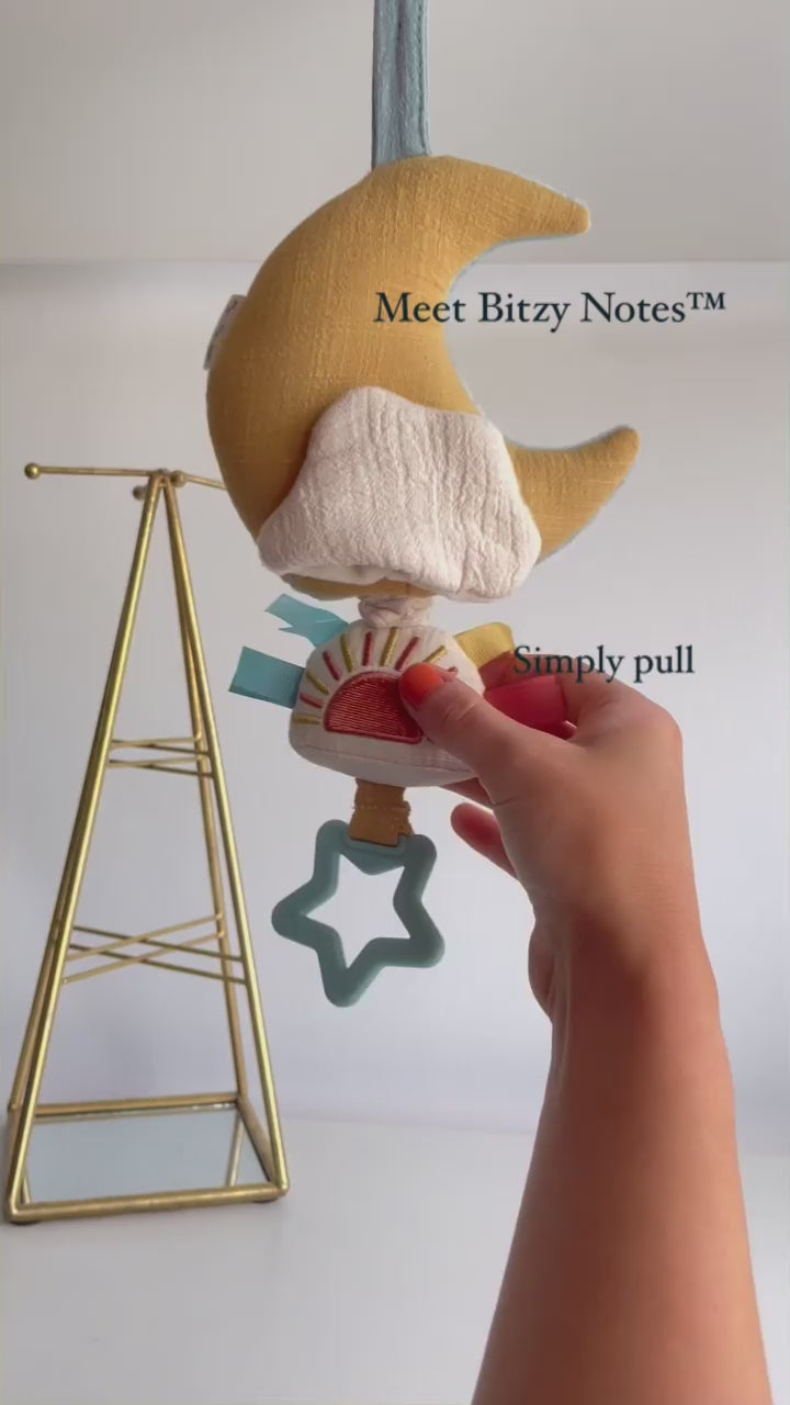 Bitzy Notes™ Musical Pull-Down Toy Cloud/Sun
