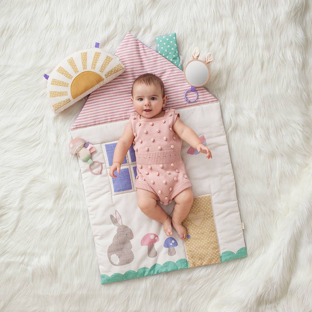 Bitzy Bespoke Ritzy Tummy Time™ Cottage Play Mat