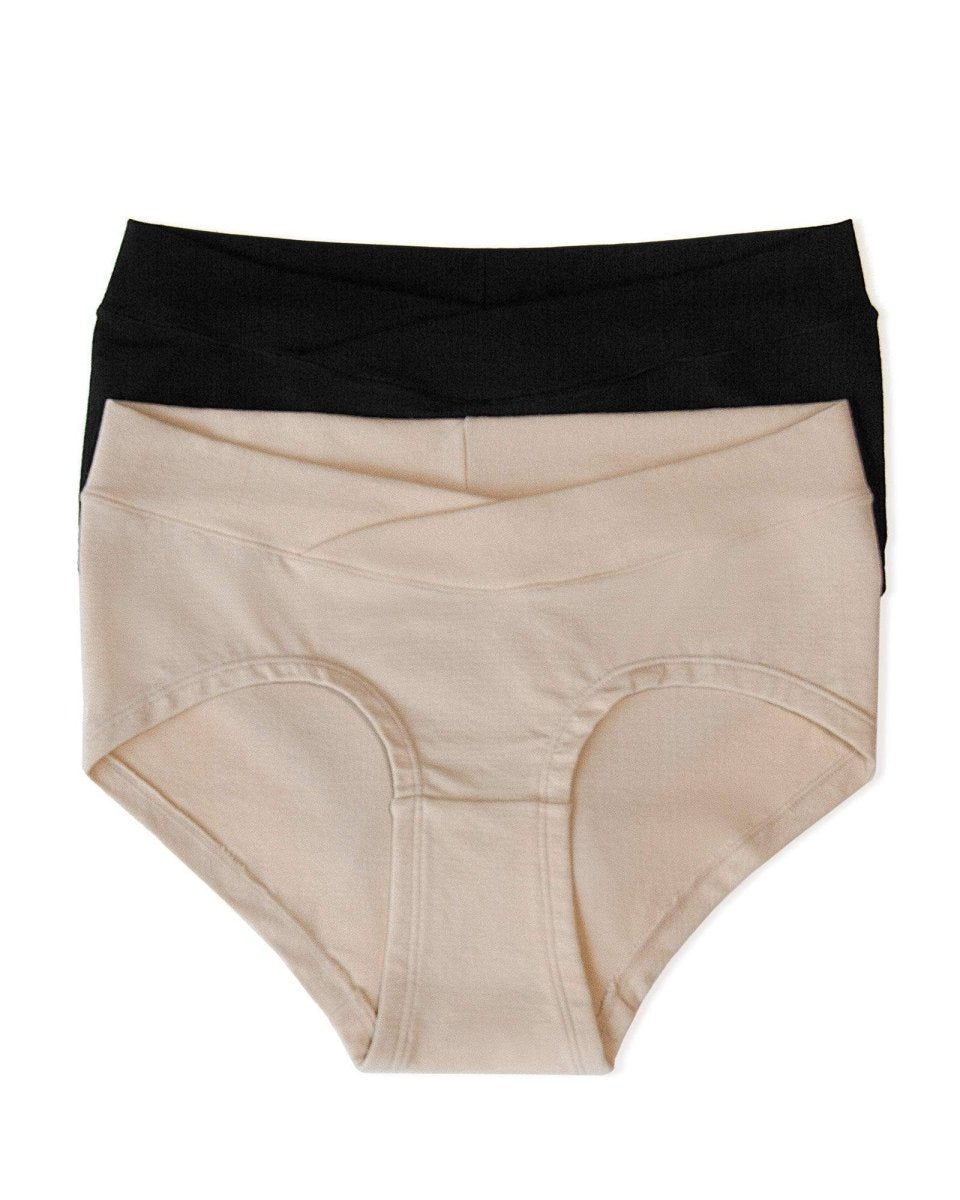 2 Pack Under the Bump Maternity Underwear Hipster Fit | XXL/3XL | FINAL SALE - Nest and Sprout - Kindred Bravely