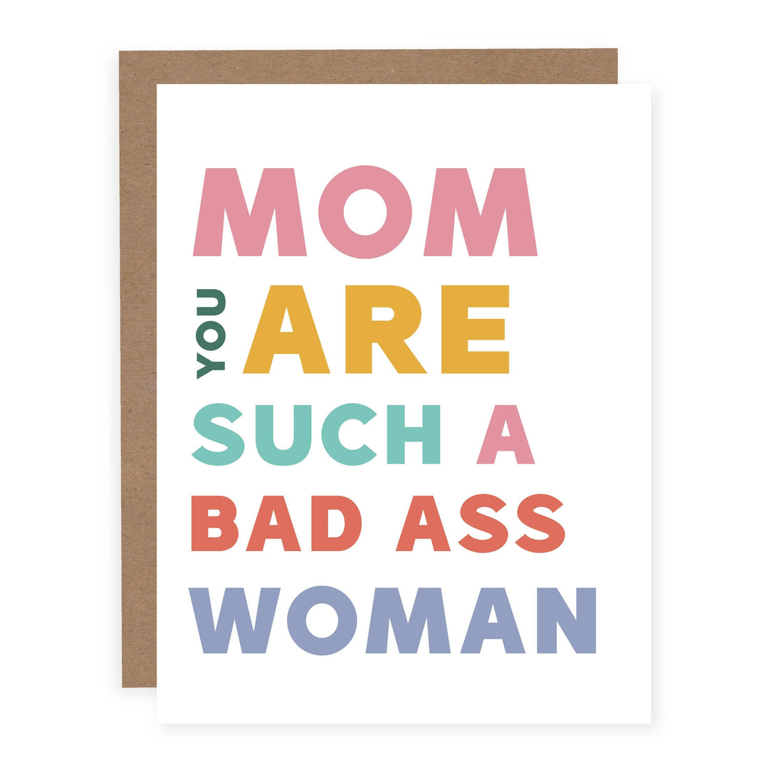 Mom Bad Ass Woman Card