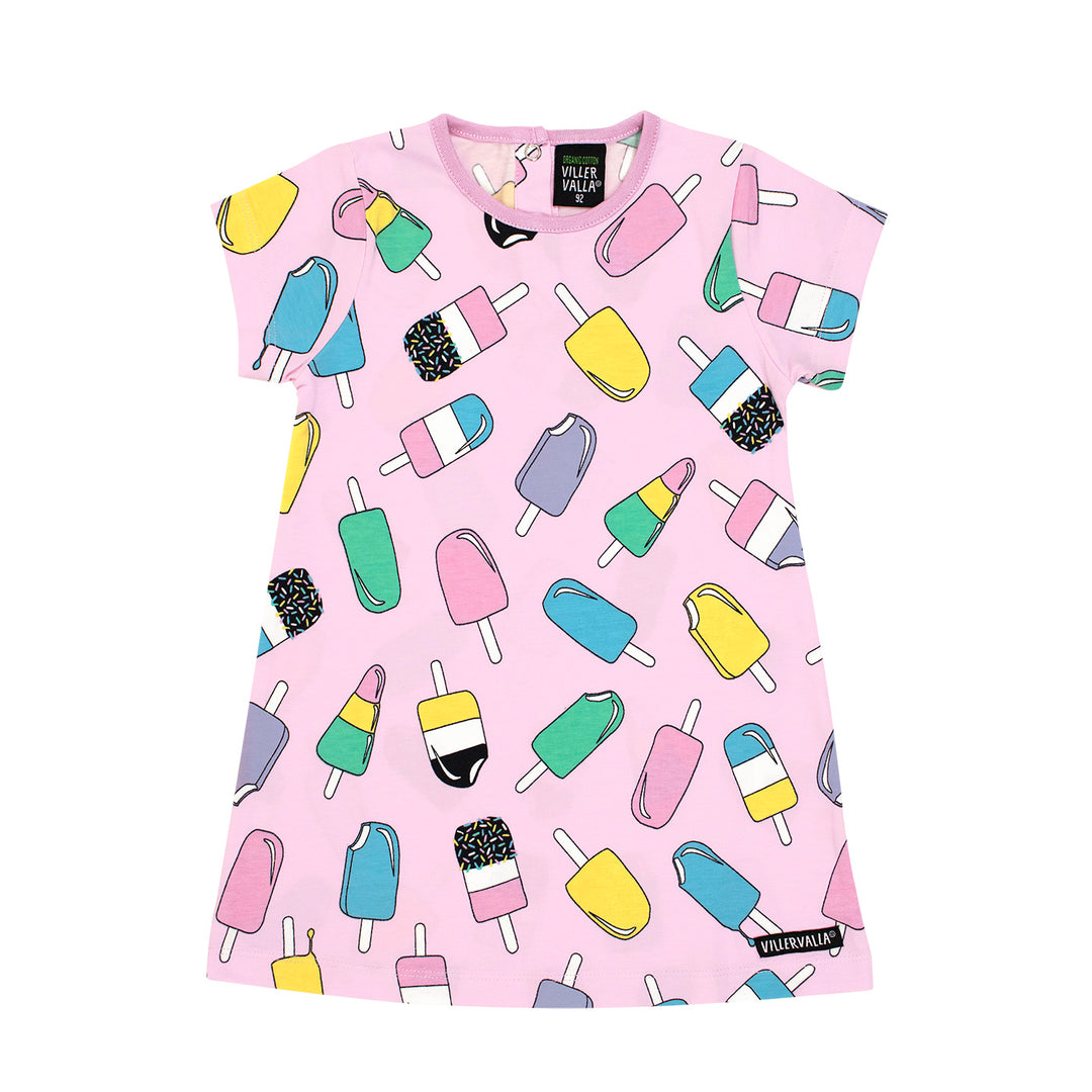 Baby & Kids Short Sleeved Dress | Popsicle Print in Pink
