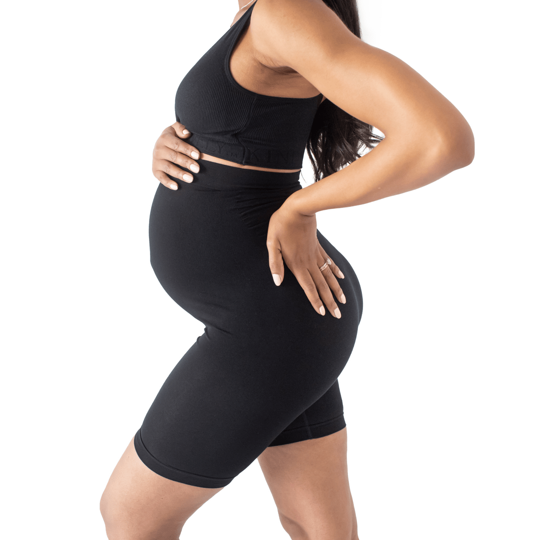 Bamboo Seamless No Rub Maternity Thigh Saver - Black | FINAL SALE - Nest and Sprout - Kindred Bravely