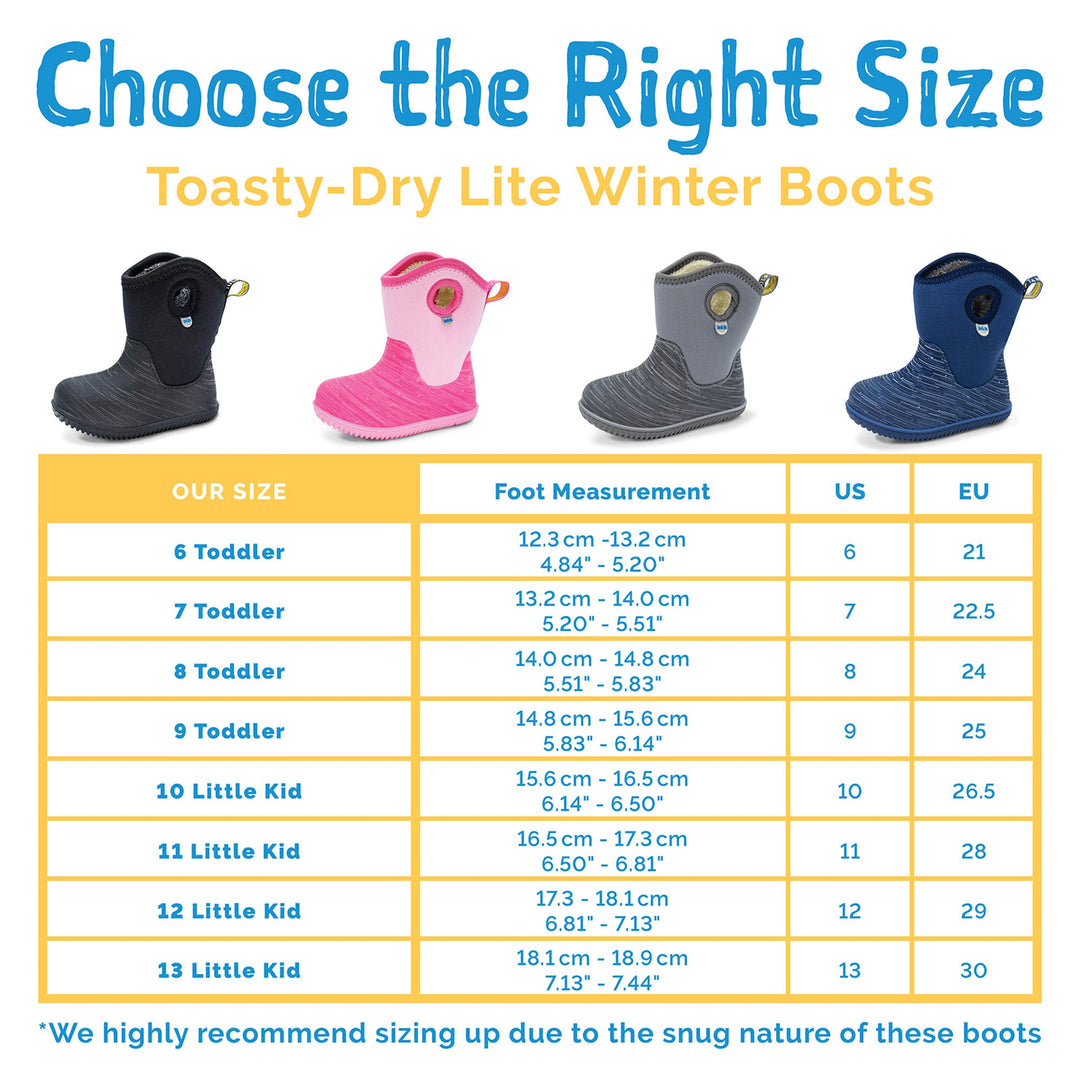 Toasty-Dry Lite Winter Boots | Pink Birch Size 10, 12, 13