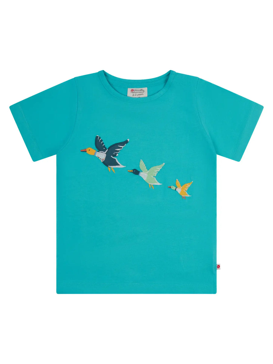  Organic Cotton Flying Ducks Shirt for Kids