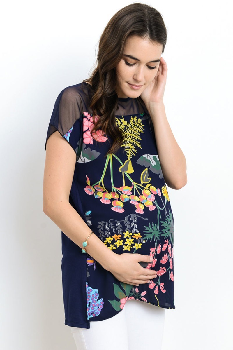 Uniexcosm Women's Maternity Nursing Tops Short Sleeve for
