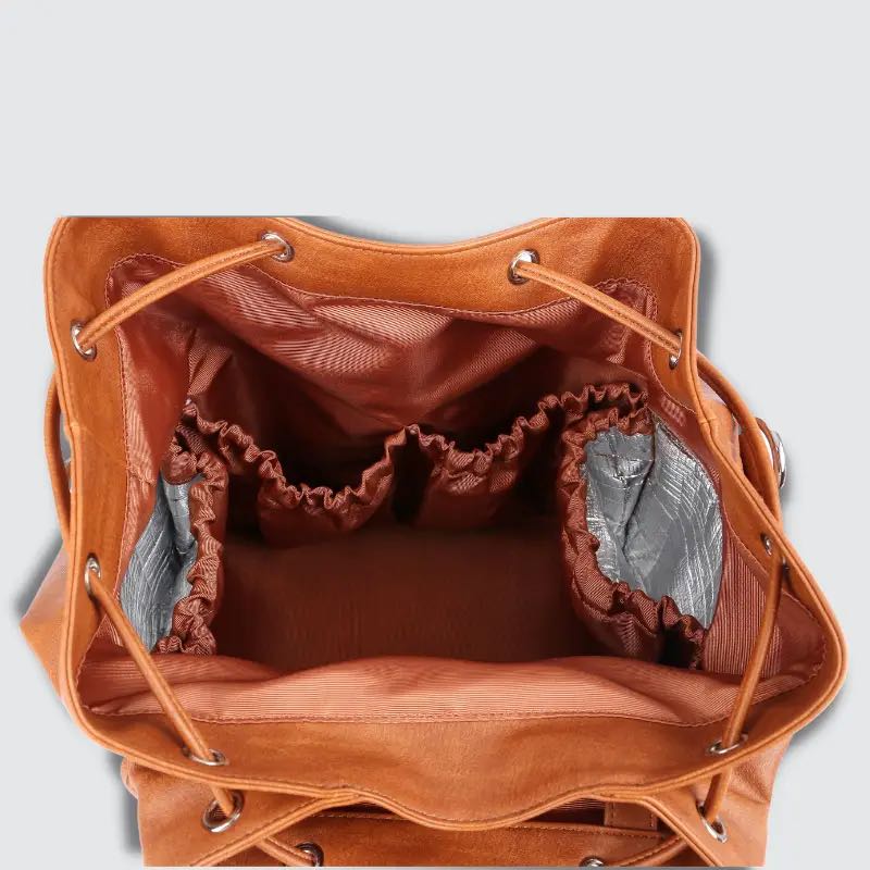 open Citi Journey Diaper Bag | Vintage Tan | Citi Collective