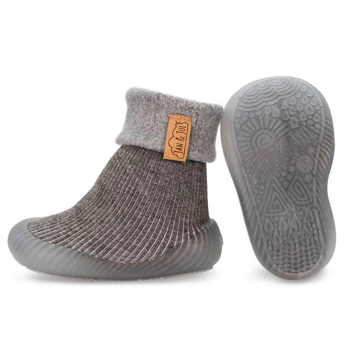 Product photo of the Cozy Sock Shoe | Jan & Jul in grey