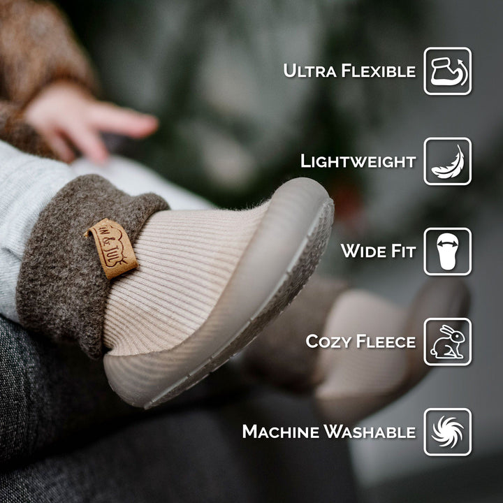 Features of the Cozy Sock Shoe | Jan & Jul