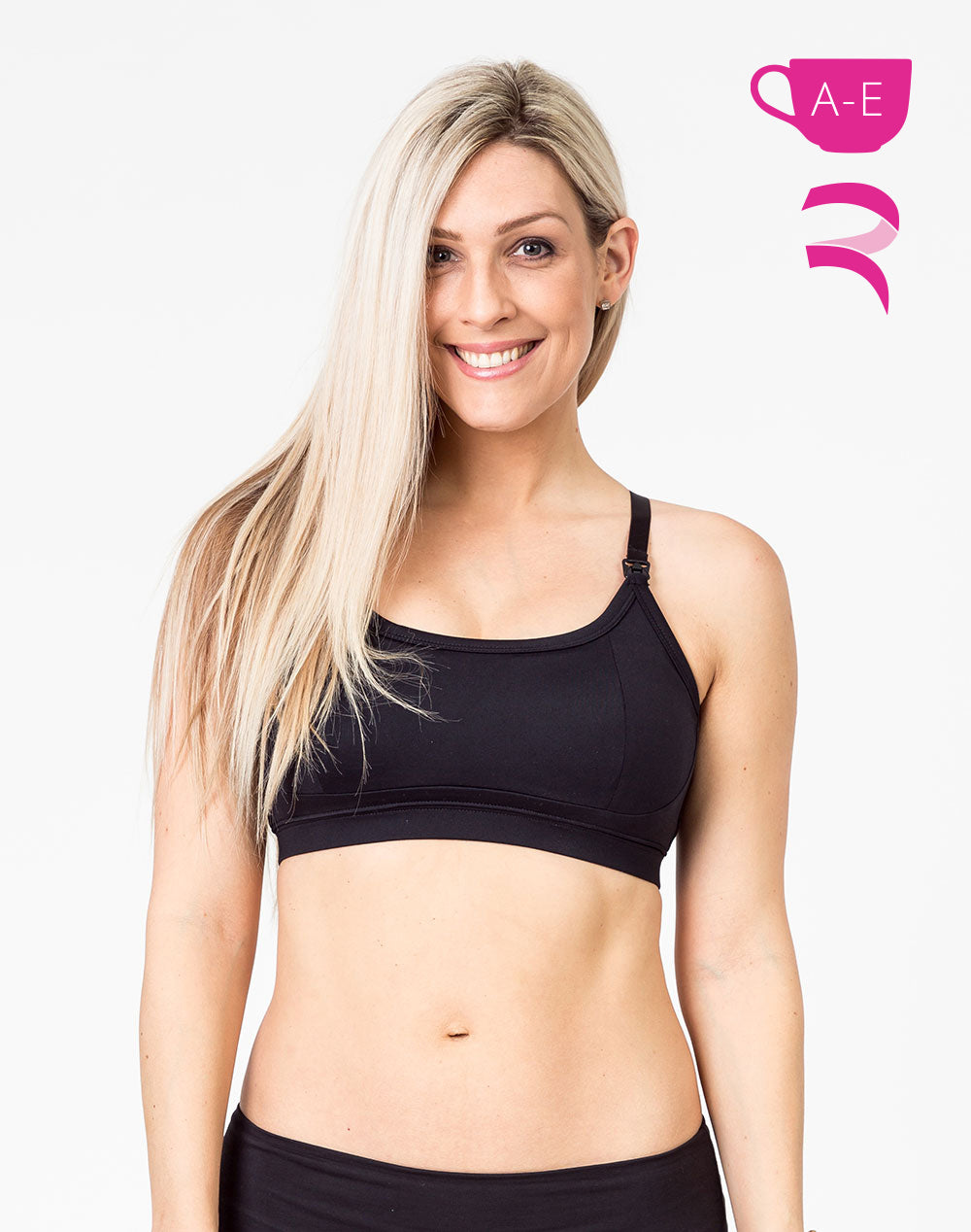 Racerback Everyday Bra | Black - Nest and Sprout Maternity