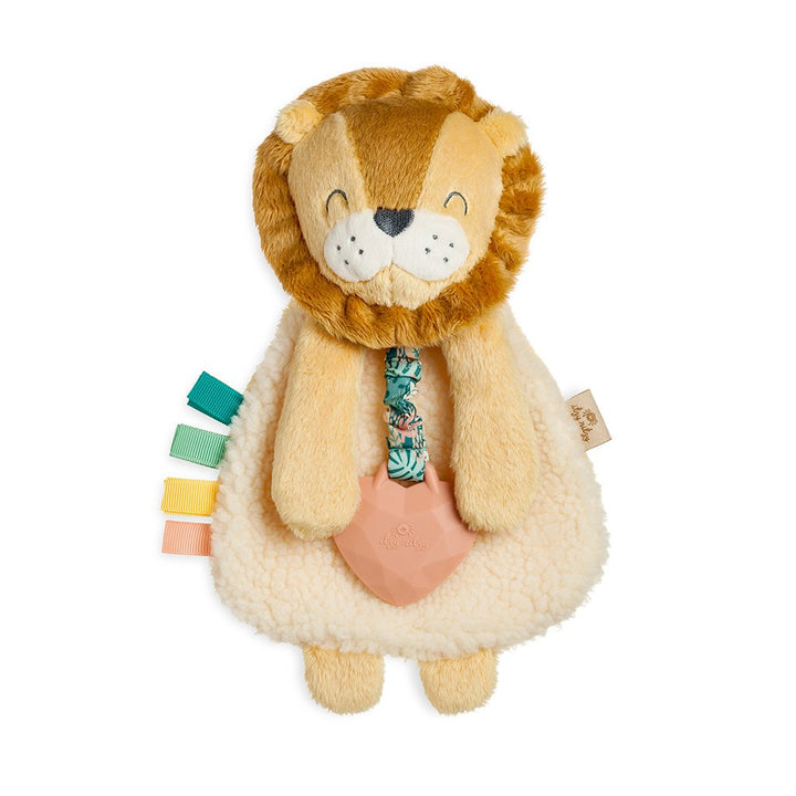 Lion Itzy Friends Itzy Lovey™ | Plush Lovey and Silicone Teething Toy for Baby