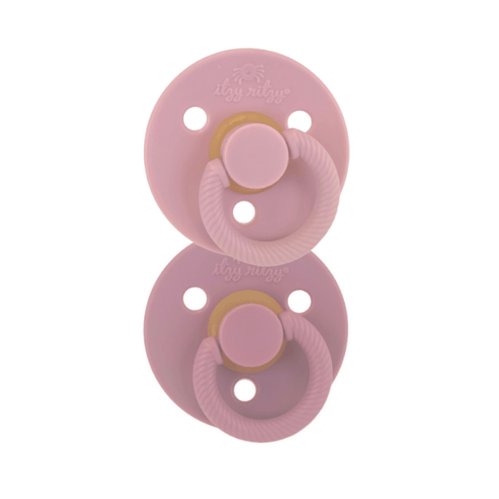 orchid and liliac Itzy Soother™ | 2 Pack of Natural Rubber Pacifier