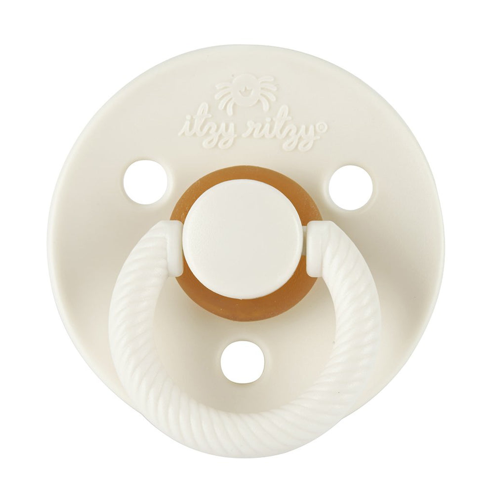 White Itzy Soother™ | 2 Pack of Natural Rubber Pacifier