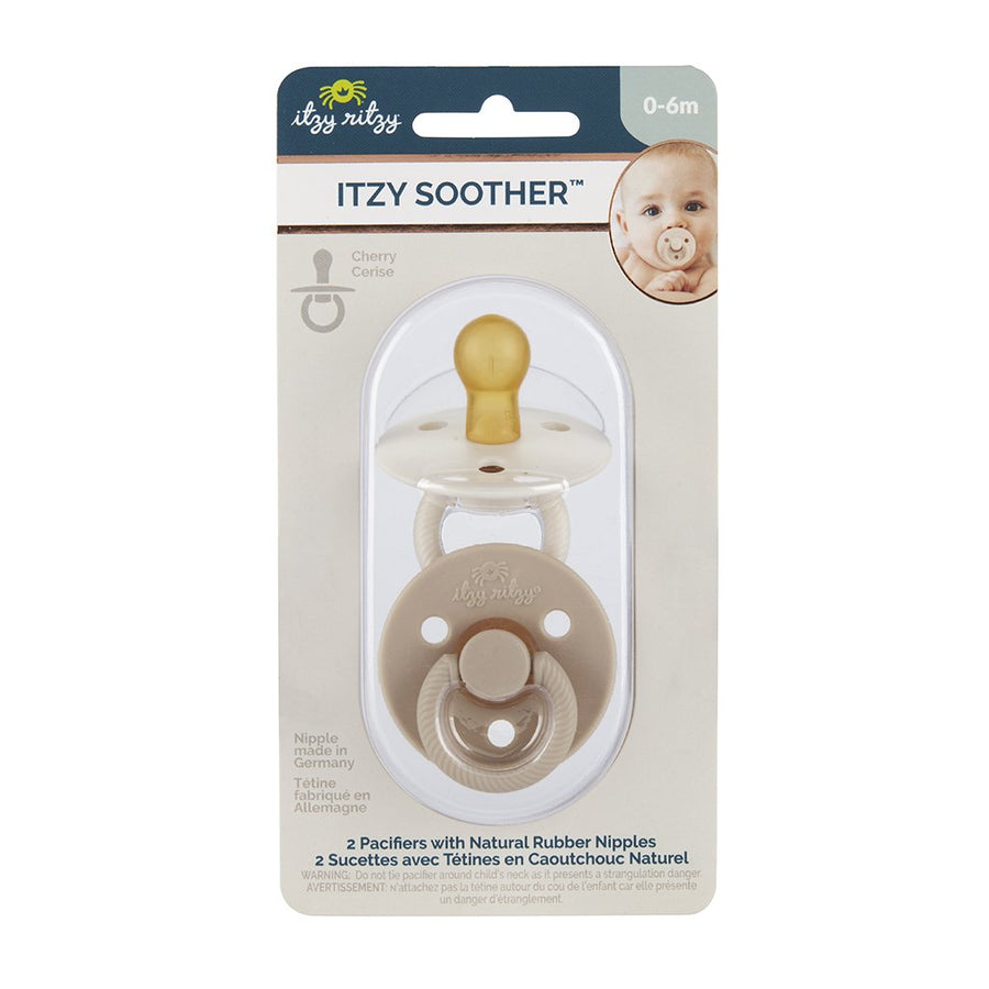Coconut & Toast Itzy Soother™ | 2 Pack of Natural Rubber Pacifier