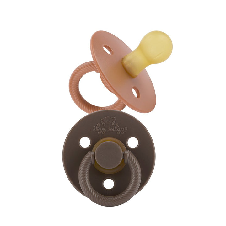 Carmeml and Chocolate Itzy Soother™ | 2 Pack of Natural Rubber Pacifier