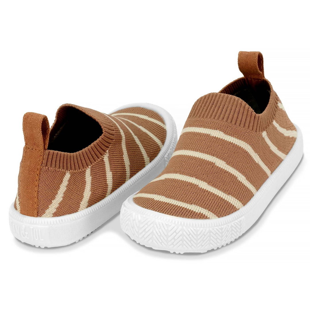 Jan & Jul Graphic Knit Shoes | Khaki Stripes Size 12 & 13, Summer Camp size 9 &13