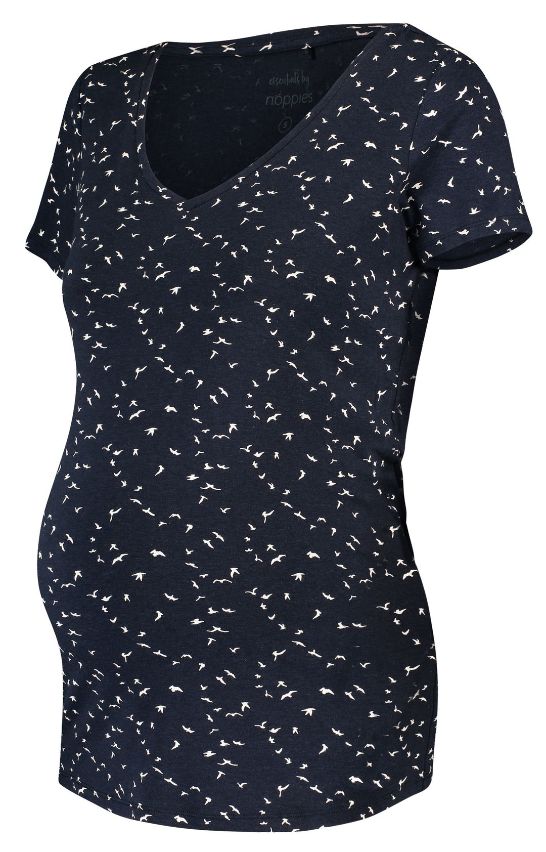 Maternity Shirt | Navy Bird Pattern  | FINAL SALE