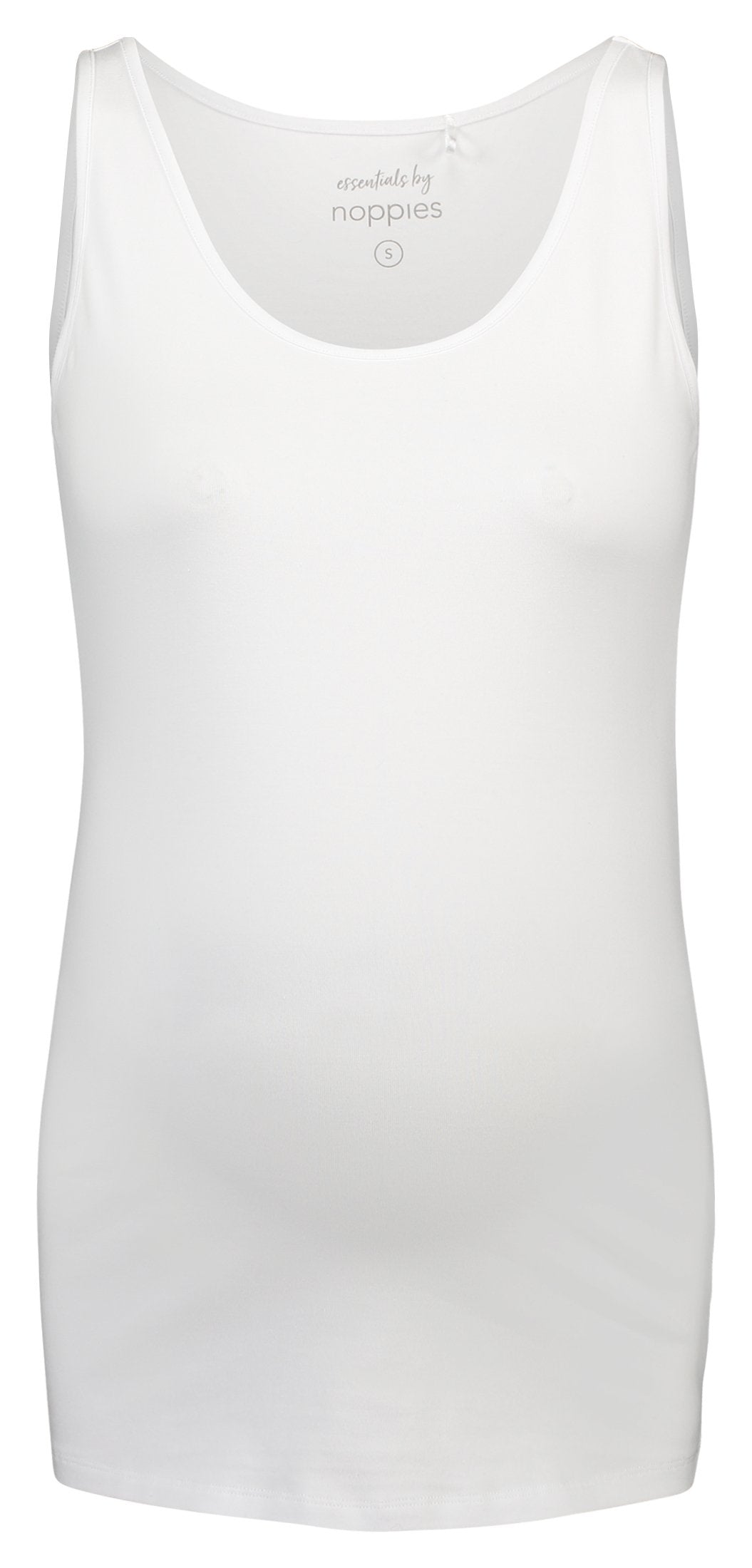 Maternity Tank Top | White Front View