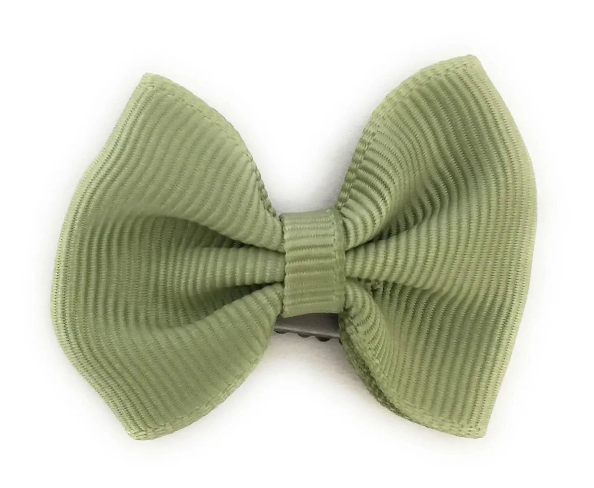 Mini Wisp | Fan Out Bow | Soft Pine Green - Nest and Sprout - Baby Wisp