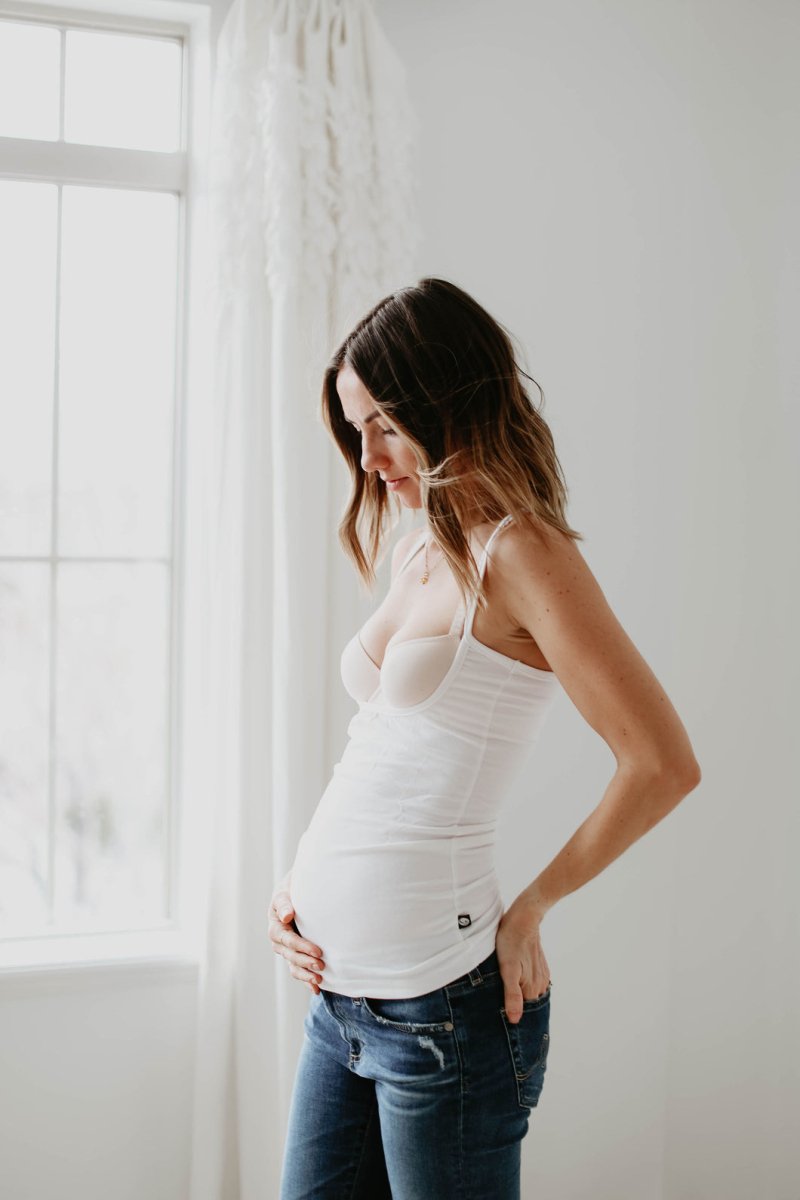 Naked Tank | Bamboo | Lily White | Size Large - Nest and Sprout - Naked Tank