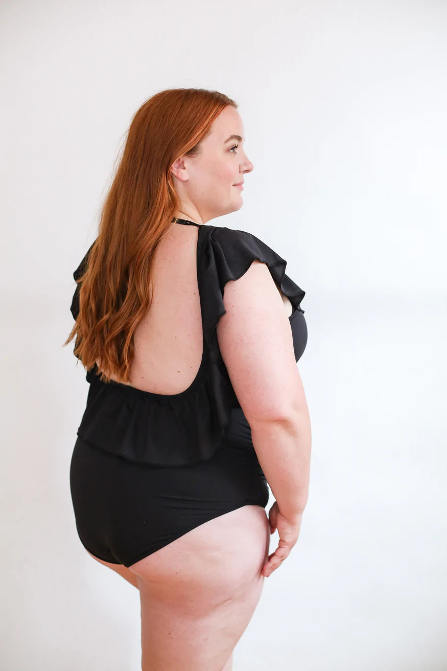 Movemama Apparel One Ruffle Swimsuit - Perfect for Pregnancy and