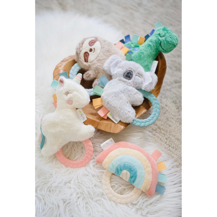 Collection of Ritzy Rattle Pal™ | Plush Rattle with Silicone Teething Ring