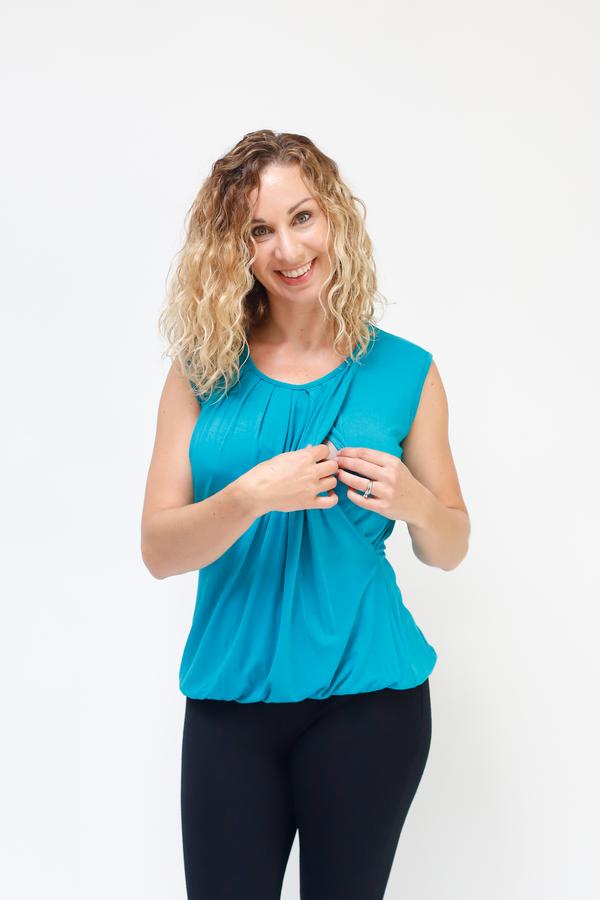 Nurture-Elle Sleeveless Pleated Top (Multiple Colours Available) Final Sale - Nest and Sprout Maternity
