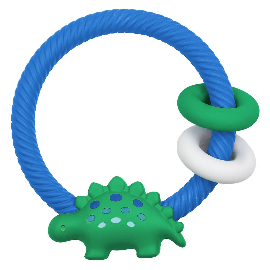 Ritzy Rattle™ | The BEST Rattle and Teething Toy | Dinosaur