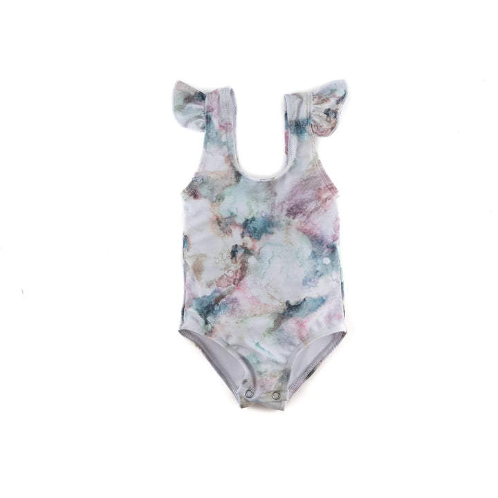 Ruffle Shoulder One Piece Swimsuit | The "River"