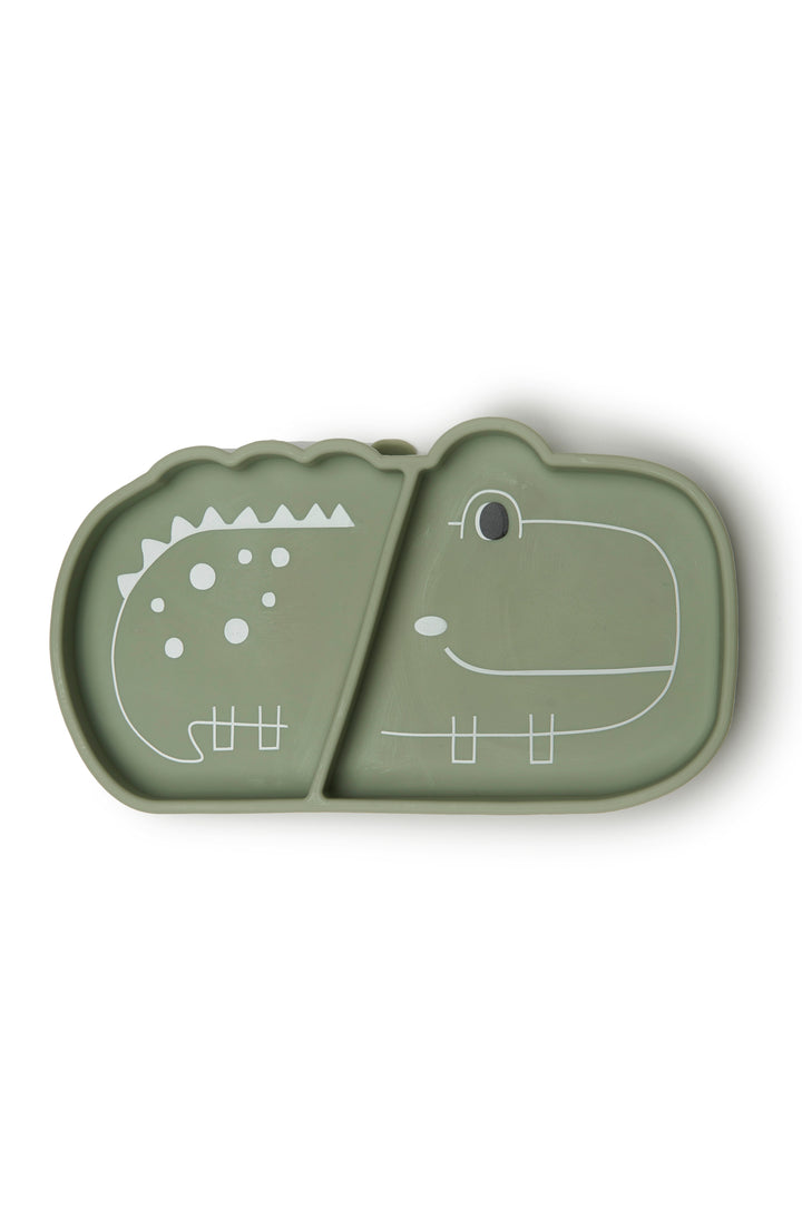 Silicone Snack Plate | Suction | Alligator