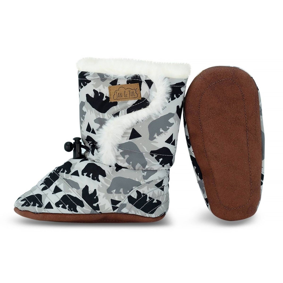 Jan & Jul Stay - Put Winter Booties | Bear - Nest and Sprout - Jan & Jul
