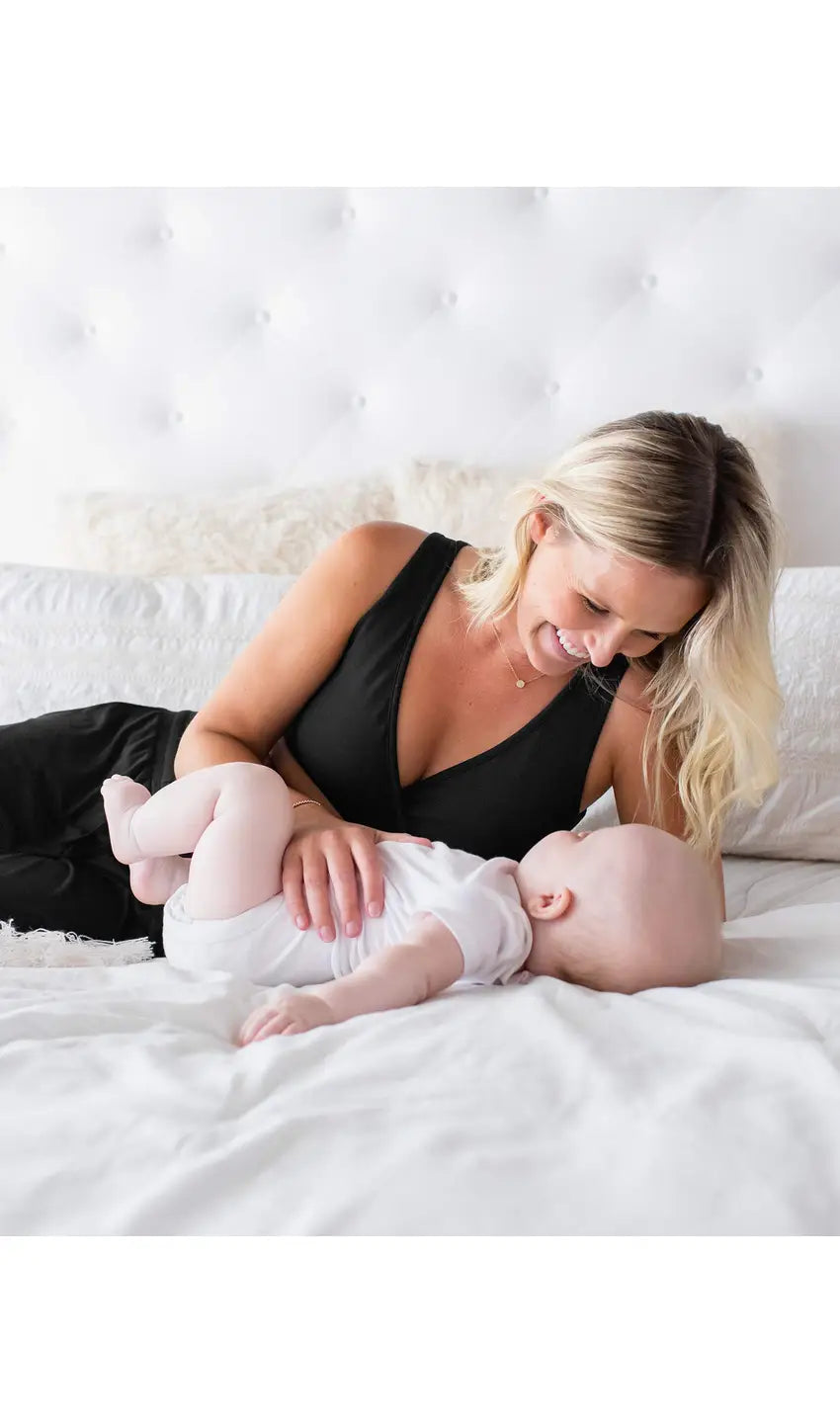 Buy Kindred Bravely French Terry Racerback Nursing Sleep Bra for Maternity/ Breastfeeding, Black, X-Large at