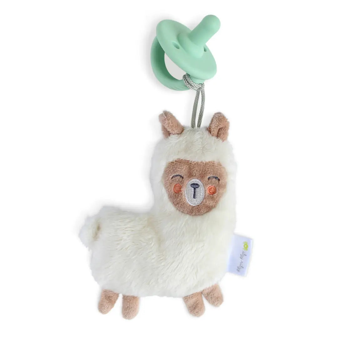 Llama with Mint Pacifier - Sweetie Pal™ Pacifier & Stuffed Anima