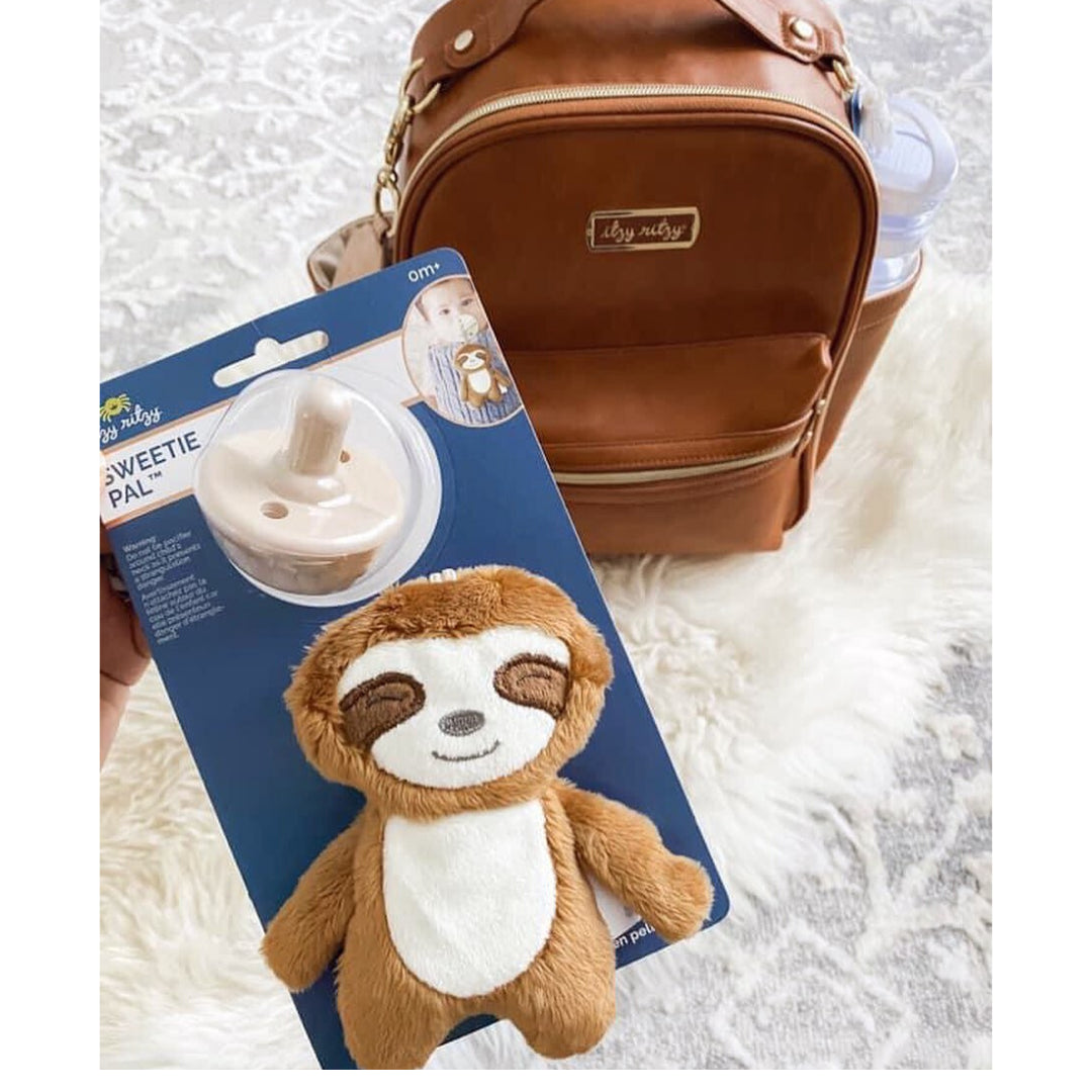 Sloth with beige pacifier Sweetie Pal™ Pacifier & Stuffed Anima