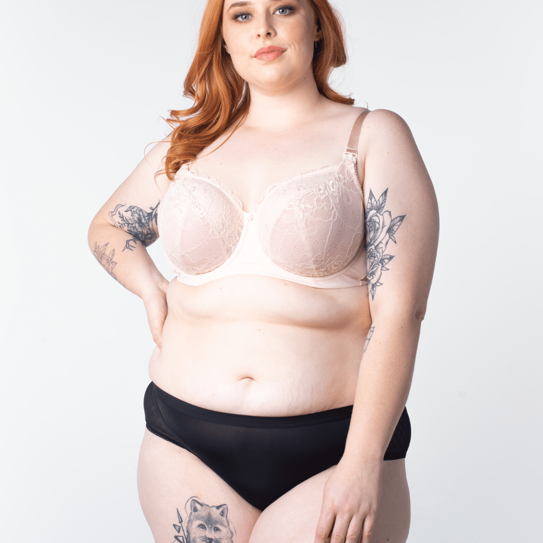 Temptation Nursing Bra | Powder | FlexiWire | Final Sale - Nest and Sprout - Hot Milk