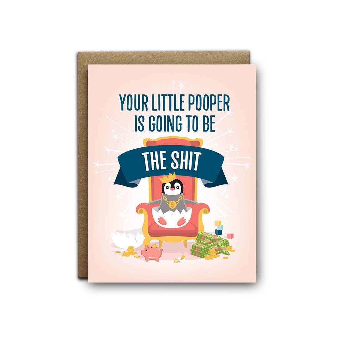 Little Pooper, The Shit Baby Greeting Card