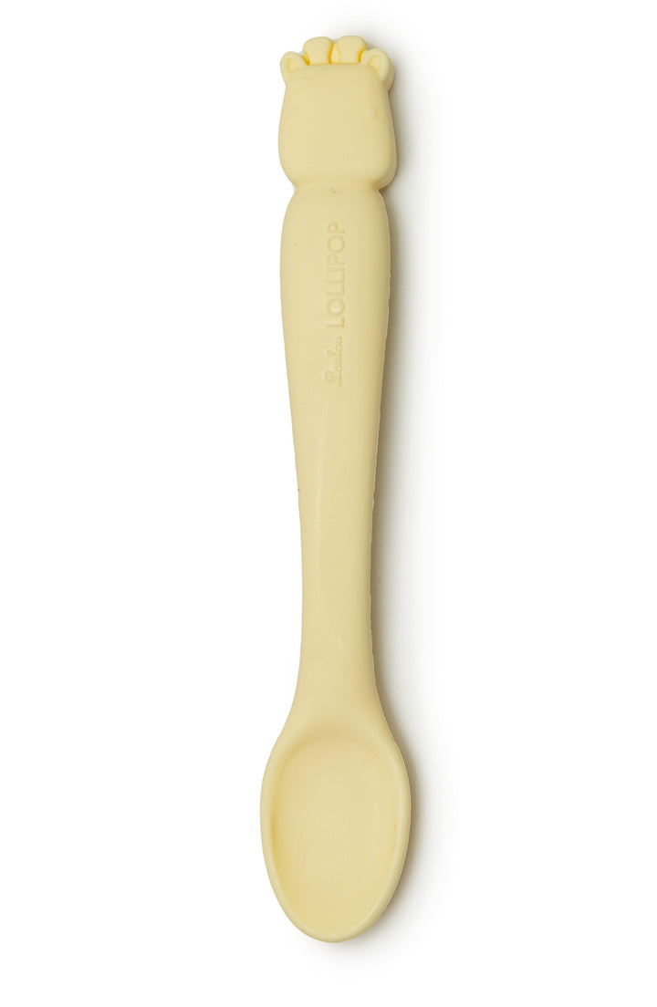 yellow giraffe Silicone Infant Feeding Spoon from LouLou Lollipop