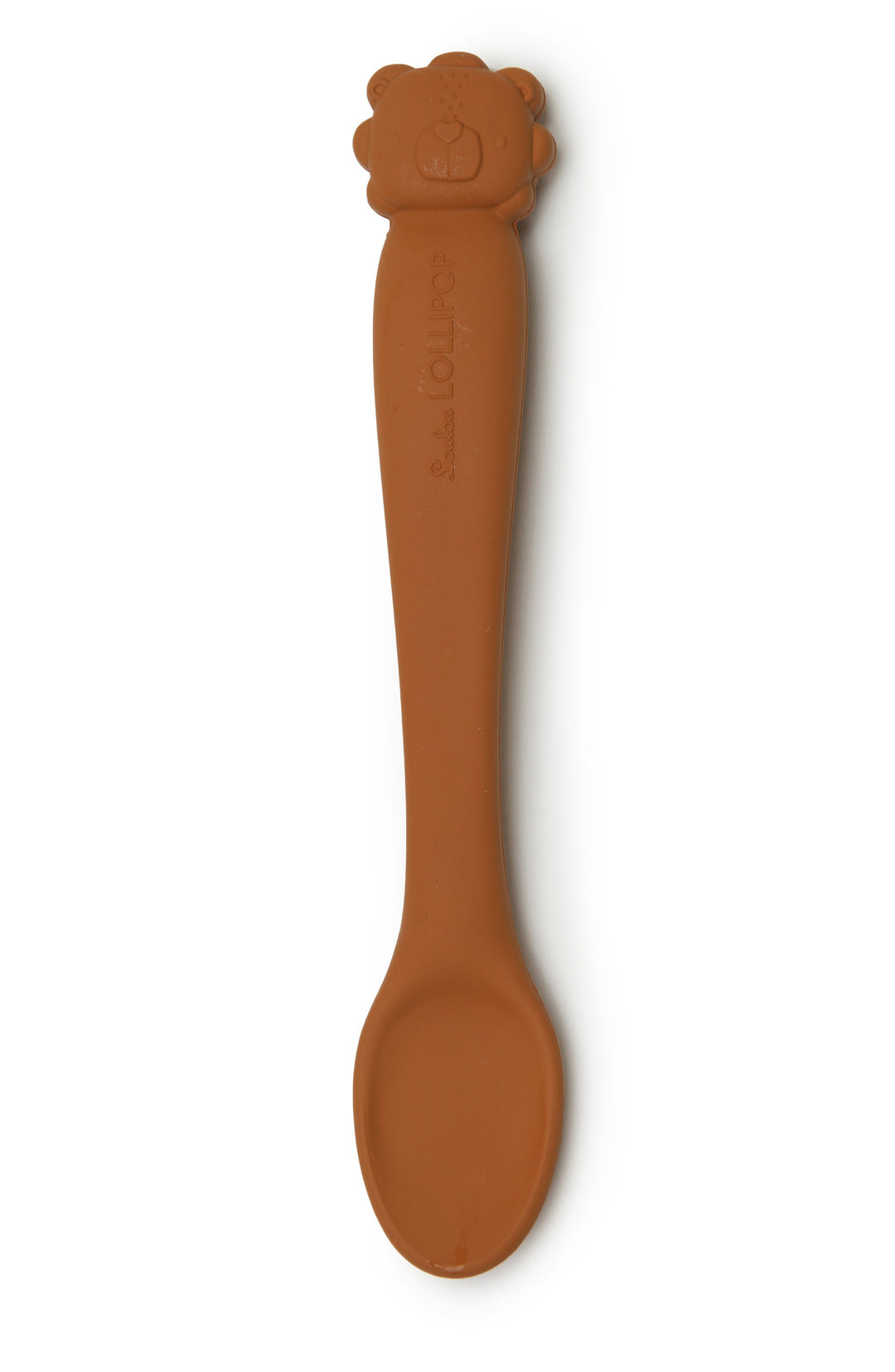 Lion Honey GingerSilicone Infant Feeding Spoon from LouLou Lollipop