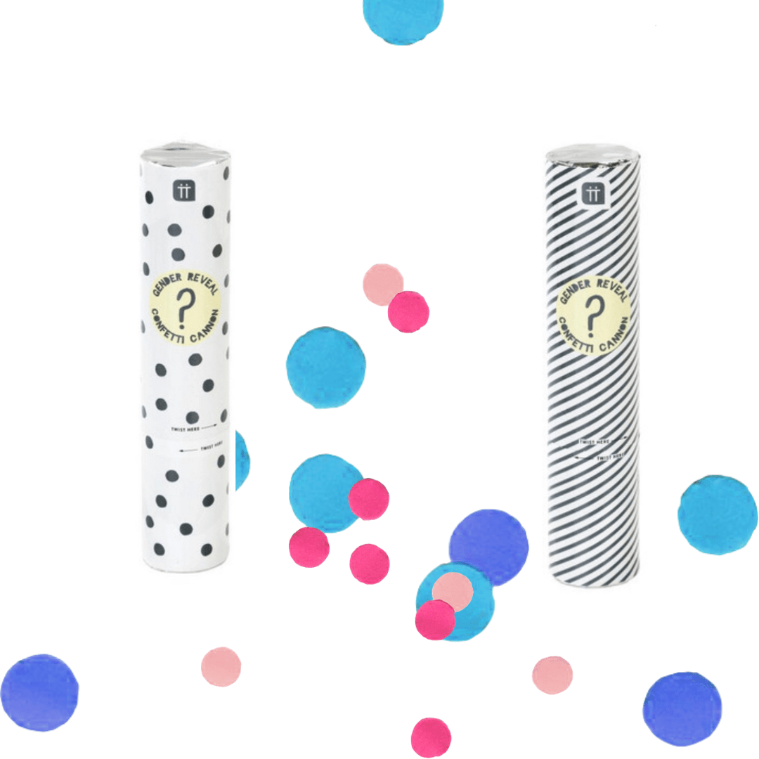 Gender Reveal Confetti Canon (Set of 2) | FINAL SALE - Nest and Sprout - Talking Table