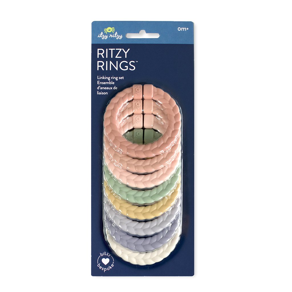 Pastel Rainbow Bitzy Bespoke Itzy Rings™ Linking Ring Set