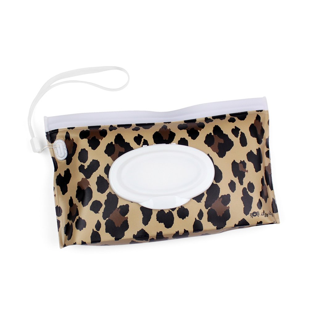 Leopard Take and Travel™ Pouch Reusable Wipes Cases